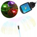 Lampa solarna ogrodowa Meduza RGB wbijana 80 cm światłowodowa Z CZUJNIKIEM