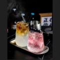 Szklanka do kawy i napojów 380 ml szklana fakturowana drink latte
