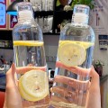 Szklana butelka na wodę motywacyjna z podziałką ze szczelnym korkiem 500ml