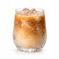 Szklanka do kawy i napojów 380 ml szklana fakturowana drink latte