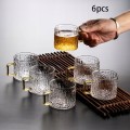 Szklanka do kawy herbaty 200 ml złote ucho elegancka szkło