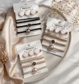 Zestaw ozdób do włosów subtelne gumeczki x3 piękna spinka eleganckie mix