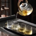 Szklanka do kawy herbaty 200 ml złote ucho elegancka szkło