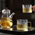 Szklanka do kawy herbaty 200 ml złote ucho elegancka szkło