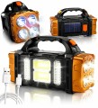 Latarka solarna LED turystyczna powerbank USB na camping pod namiot mocna