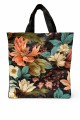 Torba na zakupy wielorazowa duża shopper bag kwiaty 43 cm