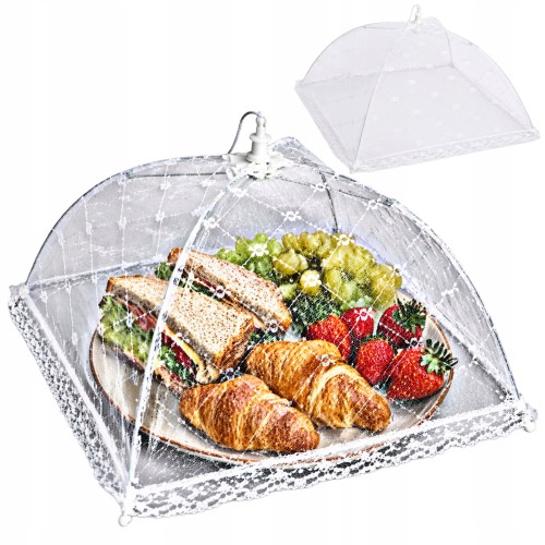 Osłonka na jedzenie składana siatka ochronna na owady parasol kuchenny