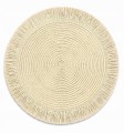 Podkładka stołowa mata okrągła pleciona boho podkładka pod talerz naturalna