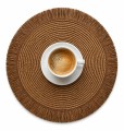 Podkładka stołowa mata okrągła pleciona boho podkładka pod talerz naturalna