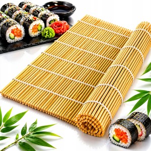 Mata bambusowa do sushi makisu rolka do zwijania sushi 22x23 cm