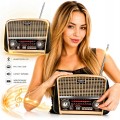 Radio retro Bluetooth FM AM SW USB vintage przenośne stylowe