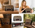 Radio retro Bluetooth FM AM SW USB vintage przenośne stylowe
