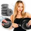 Druciaki stalowe zmywaki kuchenne do garnków grilla 5 szt mocne