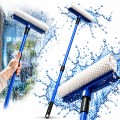 Myjka do okien teleskopowa 76 cm z mikrofibrą 2w1 ściągaczka