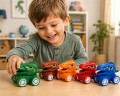 Samochodzik dinozaur nakręcany zabawka duże koła dla dzieci mix kolor