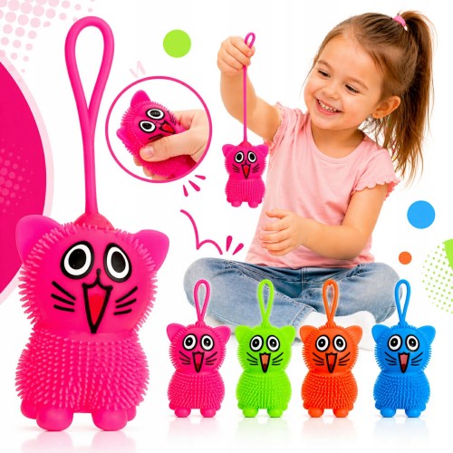 Kotek antystresowy sensoryczny zabawka świecąca LED mix kolor