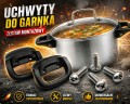 Uchwyty do garnka zestaw rączki 2 szt + śruby uniwersalne rączki