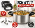 Uchwyty do garnka zestaw rączki 2 szt + śruby uniwersalne rączki
