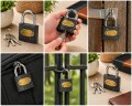 Kłódka metalowa na klucz solidna zabezpieczenie uniwersalna 6 cm