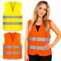 Kamizelka odblaskowa robocza dla drogowca na rower XL, XXL, XXL