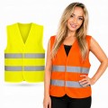 Kamizelka odblaskowa robocza dla drogowca na rower XL, XXL, XXL