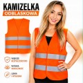Kamizelka odblaskowa robocza dla drogowca na rower XL, XXL, XXL