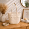 Torebka damska plażowa shopper słomkowa boho pojemna na ramię FC026