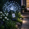 Lampa solarna LED dmuchawiec zimny biały ogrodowa wodoodporna czujnik