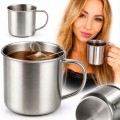 Kubek stalowy 350ml turystyczny campingowy do kawy herbaty