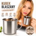 Kubek stalowy 350ml turystyczny campingowy do kawy herbaty