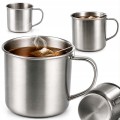 Kubek stalowy 250ml turystyczny campingowy do kawy herbaty