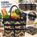 Torba zakupowa na drobne zakupu na miasto do pracy z uszami pojemna mix