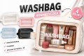 Kosmetyczka transparentna podróżna wodoodporna damska washbag mix kolor