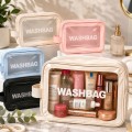 Kosmetyczka transparentna podróżna wodoodporna damska washbag mix kolor