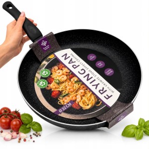 Patelnia Granitowa 32cm Non Stick Indukcja Gaz PFOA Free