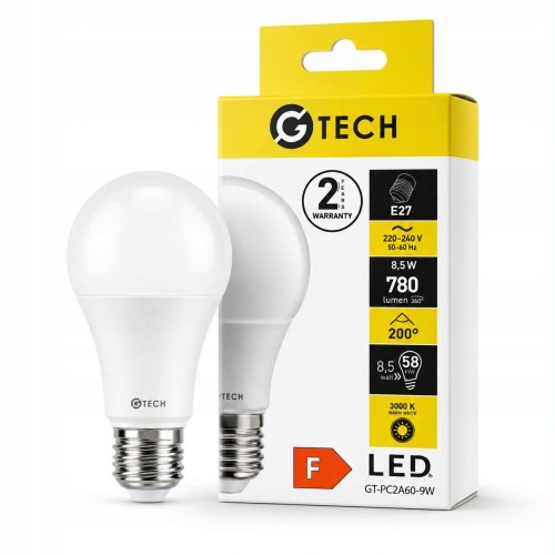 Żarówka LED E27 8,5W 780lm Ciepła Barwa 3000K G-Tech