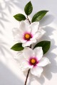 Sztuczna Magnolia Gałązka Kwiat Dekoracyjny Do Wazonu 85 cm MRYS004