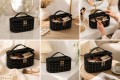 Kosmetyczka organizer kuferek na kosmetyki podróżny glamour damski