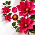 Sztuczna Magnolia Gałązka Kwiat Dekoracyjny Do Wazonu 85 cm MRYS004