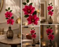 Sztuczna Magnolia Gałązka Kwiat Dekoracyjny Do Wazonu 85 cm MRYS004