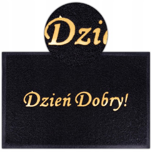 Wycieraczka gumowa "Dzień dobry"