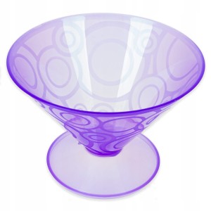 Plastikowy pucharek deserowy "martini" - fioletowy