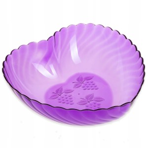 Salaterka serce duża- fioletowa