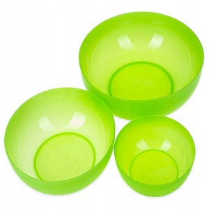 Komplet miseczek 3 szt.- mix kolor