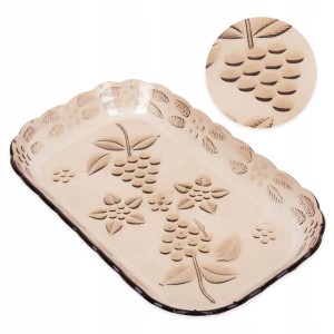 Tacka plastikowa 18 cm x 11,5 cm- brązowa