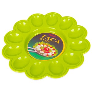 Talerz na jaja fi 24 cm- zielony