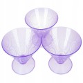 Komplet pucharków deserowych 3 szt.- fioletowe