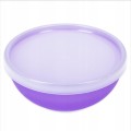 Miska plastikowa z przykrywką fi 14 cm- mix kolor