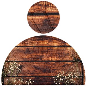 WYCIERACZKA DYWANIK PÓŁKOLE BRĄZOWA 45X75 GRUBA