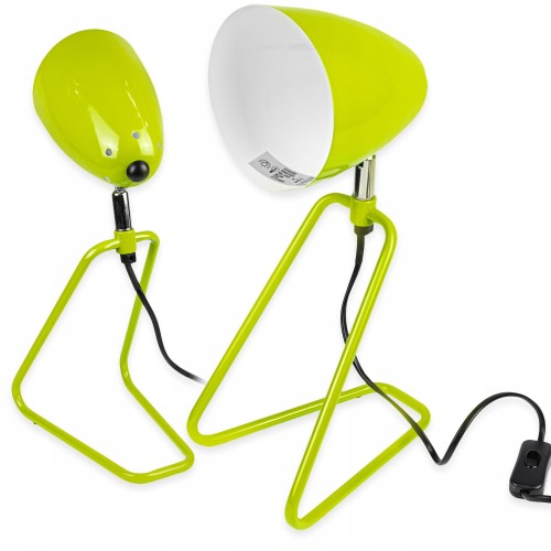 LAMPKA NA BIURKO METALOWA ZIELONA BIURKOWA SZKOLNA
